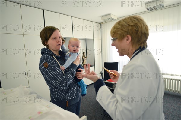 In the family doctor's consultation. Paediatrics