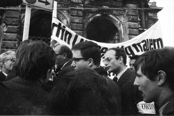 Students and professors of the University of Bonn reacted with mourning and protest to the assassination of Martin Luther King in the USA on 5 April 1968 in Bonn