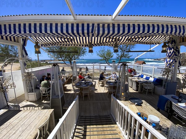 Bars and restaurants on the beach of Colonia de Sant Jordi