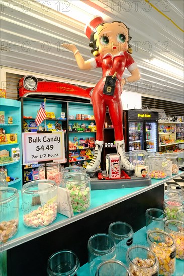 Betty Poop figurine at the Candy Store of the Pink Elephant Antique Mall