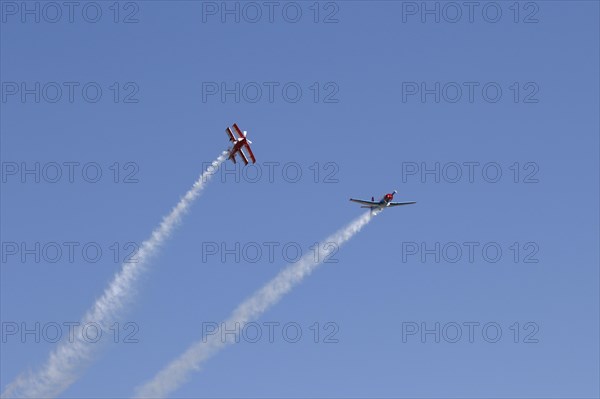 Yak and Biplane demonstration flight