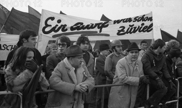 The NPD's right-wing radical action Resistance was a nationwide response to Willy Brandt's 1970 policy of understanding with the East