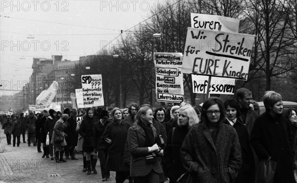 Students at the Paedagogische Hochschule in Dortmund and other universities protested in 1968 against an educational malaise