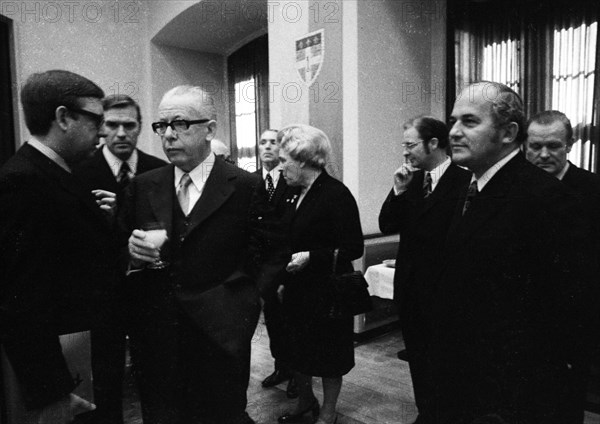 The visit of Federal President Gustav Heinemann and his woman Hilda to Paderborn on 9 March 1972 was to the city