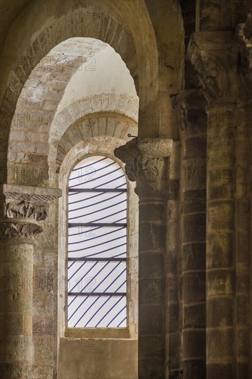 Stained glass window by Pierre Soulages