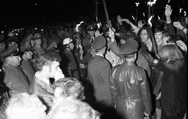 Election campaign appearances in 1969 by the radical right-wing NPD