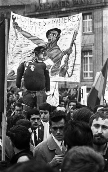 Spanish guest workers and German students demonstrated in Bonn in 1970 against the oppression of the Franco dictatorship