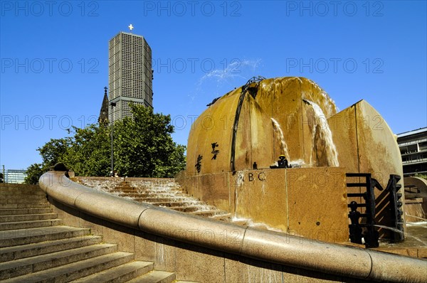 Breitscheidplatz with Kaiser Wilhelm Memorial Church and Wasserklops fountain