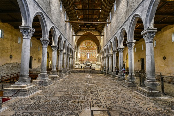 Interior of the cathedral with the mosaic