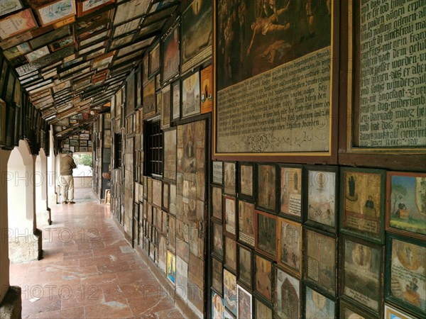 Votive tablets in the circuit around the Chapel of Grace in Altoetting