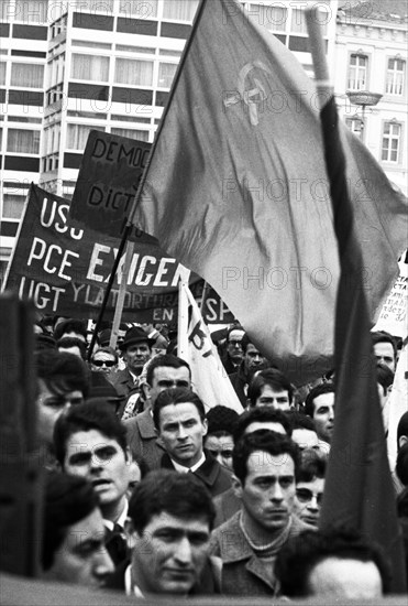 Spanish guest workers and German students demonstrated in Bonn in 1970 against the oppression of the Franco dictatorship