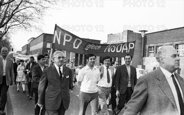 The left and the peace movement celebrated 8 May 1966 in Duesseldorf with a demonstration as Liberation Day