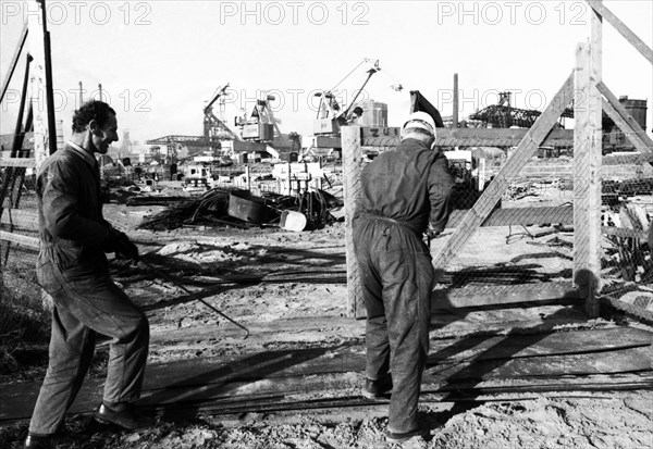 The Hoogovens steelworks in Ijmuiden