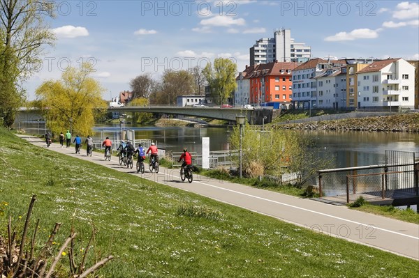 Cyclists on the Danube