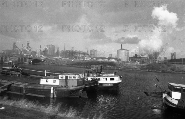 The Hoogovens steelworks in Ijmuiden