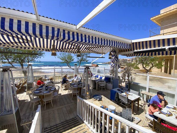 Bars and restaurants on the beach of Colonia de Sant Jordi