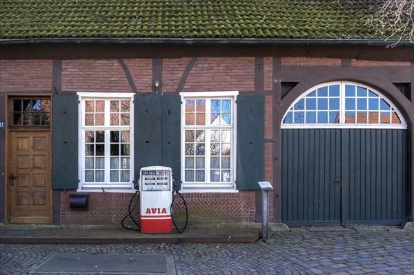 Old petrol pump in the former Asbeck Monastery