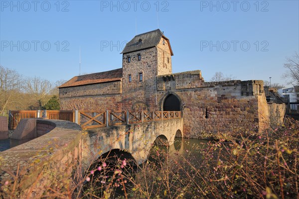 Moated castle built 12th century