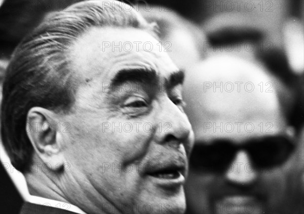 The visit of the Soviet Head of State and Party Leonid Brezhnev to Bonn from 18-22 May 1973 was a step towards easing tensions in Willy Brandt's East-West relations. Leonid Brezhnev at Gymnich Castle