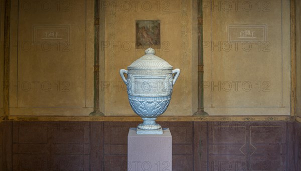 Exhibits and interior design in the Pompejanum in Aschaffenburg