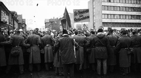 Several hundred demonstrators