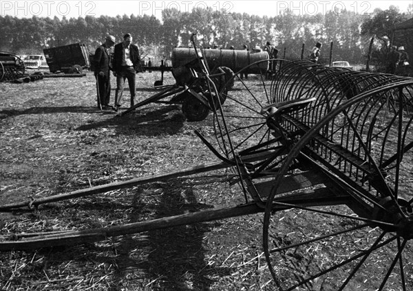 The auction of a bankrupt farm on 22. 09. 1971 in Greven in Muensterland