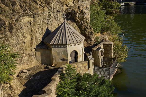 Chapel on the bank of the Kura River