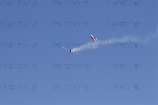 Yak and Biplane demonstration flight