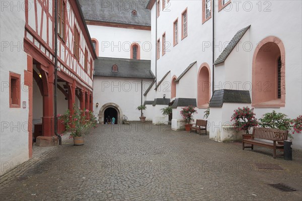 Inner courtyard at UNESCO Eberbach Monastery