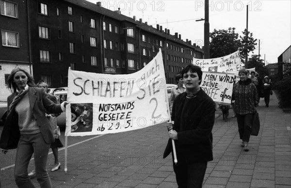 The Ruhr Action against the Emergency Laws in 1968 turned against the emergency legislation with numerous local actions by students