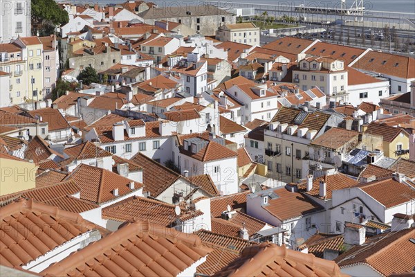 View across the rooftops of the Alfama district