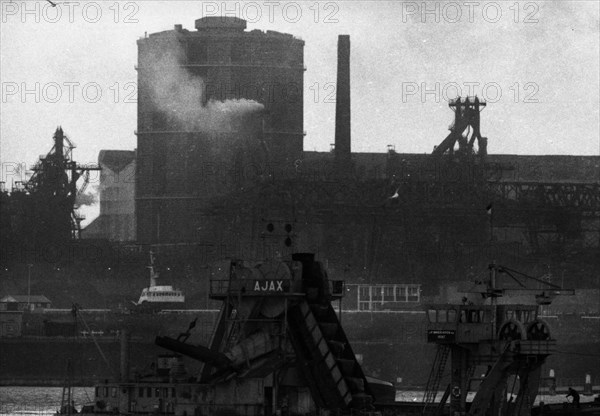 The Hoogovens steelworks in Ijmuiden