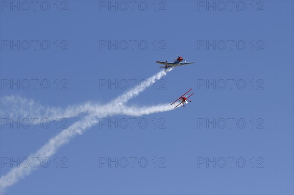 Yak and Biplane demonstration flight