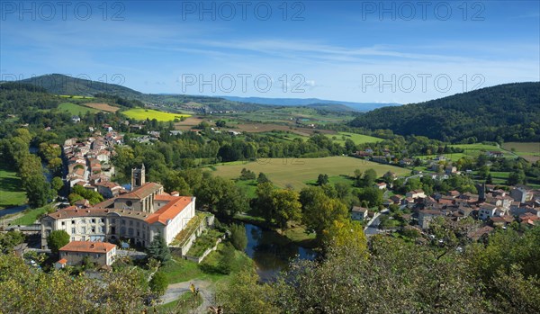 Lavoute Chilhac labelled Les Plus Beaux Villages de France. Priory Sainte-Croix