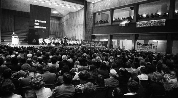 Rally Freedom for Spain on 24. 06. 1972 in Gelsenkirchen