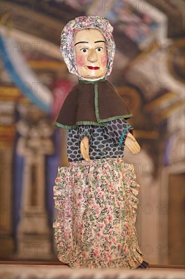 Traditional wooden puppet from the 19th century