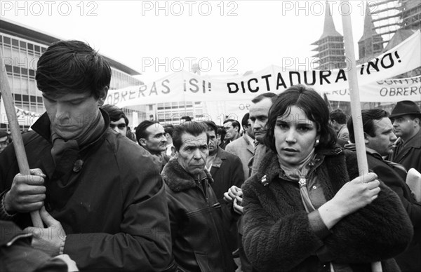 Spanish guest workers and German students demonstrated in Bonn in 1970 against the oppression of the Franco dictatorship