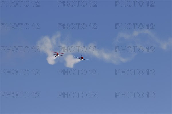 Yak and Biplane demonstration flight