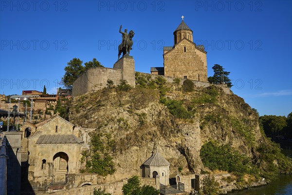 Metechi church and equestrian monument