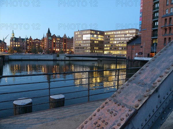 The Busanbruecke in Hamburg's Hafencity and Brooktorhafen