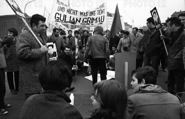 Spanish guest workers and German students demonstrated in Bonn in 1970 against the oppression of the Franco dictatorship