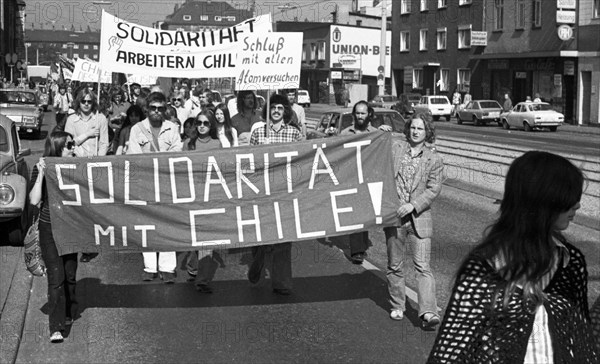 The Peace March '73 of the peace movement on 15. 9. 1973 in Dortmund had