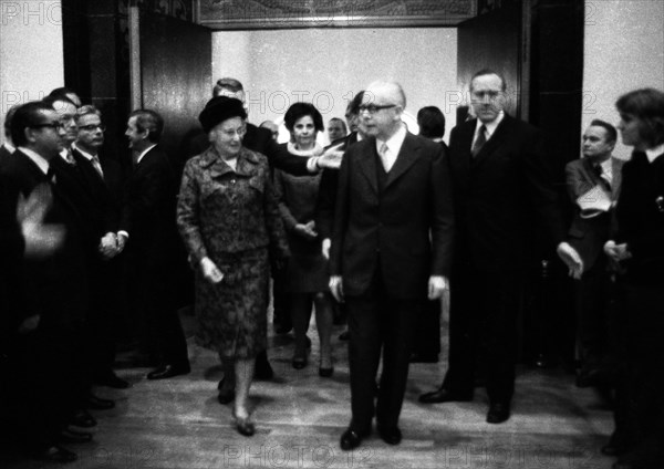 The visit of Federal President Gustav Heinemann and his woman Hilda to Paderborn on 9 March 1972 was to the city