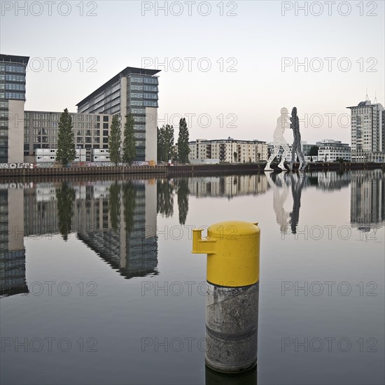 The Spree with part of the Treptowers