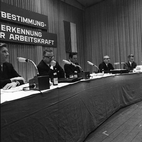 Trade union activities in the years 1965 to 1971 on the subject of co-determination and Montanmitbestimmung in the Ruhr area