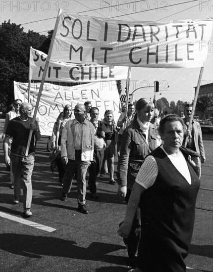 The Peace March '73 of the peace movement on 15. 9. 1973 in Dortmund had