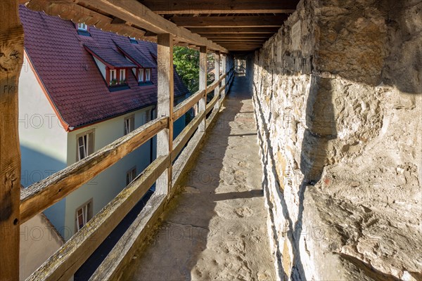 Covered battlements on the town wall