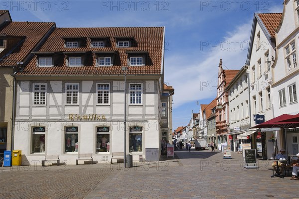 Lively pedestrian zone in the old town