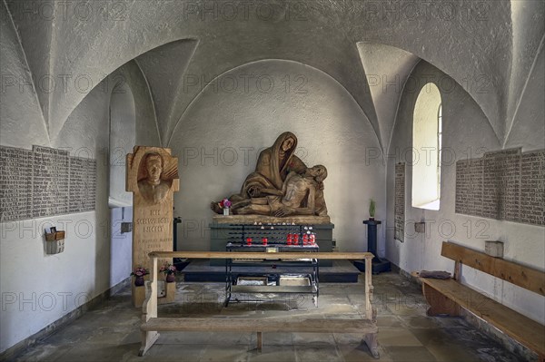 Statue of Father Rupert Mayer by sculptor Michael Vogler and Pieta