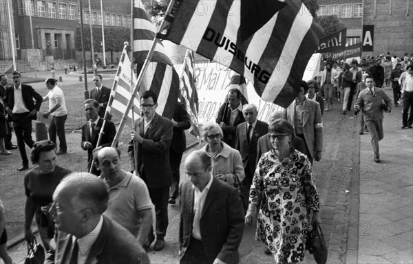 The left and the peace movement celebrated 8 May 1966 in Duesseldorf with a demonstration as Liberation Day